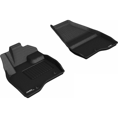 3D Maxpider Kagu R1 Floor Mat for 2017-2018 Ford Explorer, Black L1FR11111509